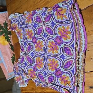 Haute Hippie Multicolor Patterned Top Sz L